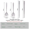 Boundless Voyage Titan Đũa Spork cắm trại, dao kéo nhẹ, du lịch di động, máy rửa bát 2