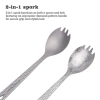 Boundless Voyage Titan Đũa Spork cắm trại, dao kéo nhẹ, du lịch di động, máy rửa bát 3