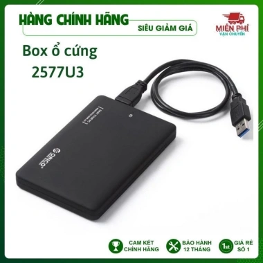 Box ổ cứng 2.5 Orico 2.577U3 & Acasis FA-07us SATA 3.0 - Dùng cho HDD SSD, BH 12 tháng, Giá chỉ 115.000₫