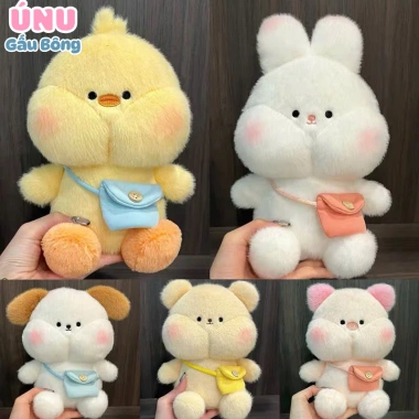 Box Quà Gấu Bông Mặt Béo 25cm Lông Kim Mượt, Má Phĩnh Đáng Yêu, Giá Ưu Đãi 53k