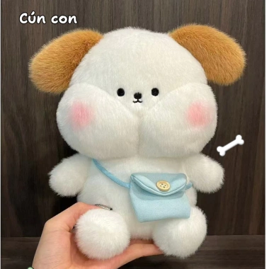 Box Quà Gấu Bông Mặt Béo 25cm Lông Kim Mượt, Má Phĩnh Đáng Yêu, Giá Ưu Đãi 53k