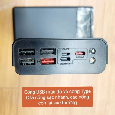 Box Vỏ Mạch Sạc Dự Phòng 30.000mAh, Sạc Nhanh 22.5W, 4 Cổng USB, Đèn Pin, Giá chỉ 140.000₫ 5