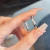 BR1 Cặp Đôi Nhẫn Freesize Bạc Hoa Tiết Đan Cheo Thời Trang Quà Tặng Giá Giảm 435k 2