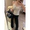 Bra ren 2 dây cúp dài, cổ V, ren phối tinh tế, giá ưu đãi 169k - BR001
