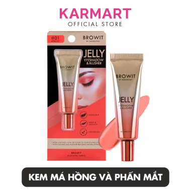 BROWIT Jelly Eyeshadow & Blusher - Kem má hồng & phấn mắt mượt, giảm giá 22% chỉ 109.000₫ 2 BROWIT Jelly Eyeshadow & Blusher - Kem má hồng & phấn mắt mượt, giảm giá 22% chỉ 109.000₫ 2