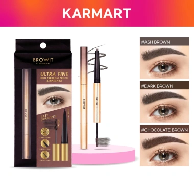 Browit Ultra Fine 2 trong 1 Chì Kẻ Mày và Mascara - Đánh Mày Siêu Mịn, Giá 149k