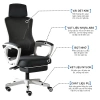 BRTHORY Ghế Xoay Văn Phòng Công Thái Học 360 - Hỗ Trợ Gù Lưng, Nâng Hạ, Gác Chân, Giá 1.059.000₫ 4