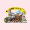 Bruges Tủ Lạnh Nhựa Dán Bỉ Thiết Kế Sáng Tạo Giá 254.100 VND Du Lịch và Kỷ Niệm 5