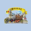 Bruges Tủ Lạnh Nhựa Dán Bỉ Thiết Kế Sáng Tạo Giá 254.100 VND Du Lịch và Kỷ Niệm 9