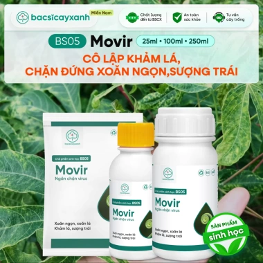 BS05 Movir Chặn Đứng Xoăn Lá - Phòng Sượng Trái Do Virus, Giá Giảm 85.000₫ BS05 Movir Chặn Đứng Xoăn Lá - Phòng Sượng Trái Do Virus, Giá Giảm 85.000₫