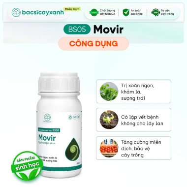 BS05 Movir Chặn Đứng Xoăn Lá - Phòng Sượng Trái Do Virus, Giá Giảm 85.000₫ 3 BS05 Movir Chặn Đứng Xoăn Lá - Phòng Sượng Trái Do Virus, Giá Giảm 85.000₫ 3