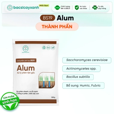 BS19 Alum khử chua hạ phèn đất, xử lý nhiễm mặn ngộ độc hữu cơ và Bác Sĩ Cây Xanh 6 BS19 Alum khử chua hạ phèn đất, xử lý nhiễm mặn ngộ độc hữu cơ và Bác Sĩ Cây Xanh 6