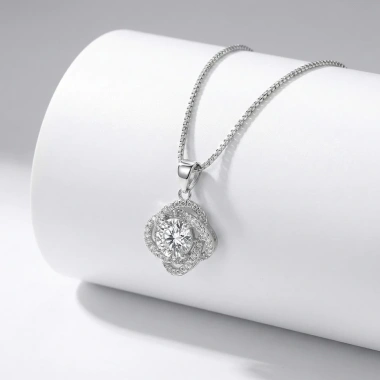 BST 8/3 Dây chuyền nữ Kim Cương Moissanite Caterina Silver – Độc đáo, sang trọng, giá ưu đãi 1.740.000₫