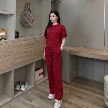 BST Modal Cool 2.026 Bộ Quần Áo GUNO Nam Nữ Tròn Quần Suông Logo Thêu 26BG03/26BB04