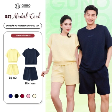 BST MODAL COOL 2.026 Quần Đùi Nam Nữ GUNO Cổ Tròn Vải Modal Thể Thao 26BG07/BB10 Giá 389k