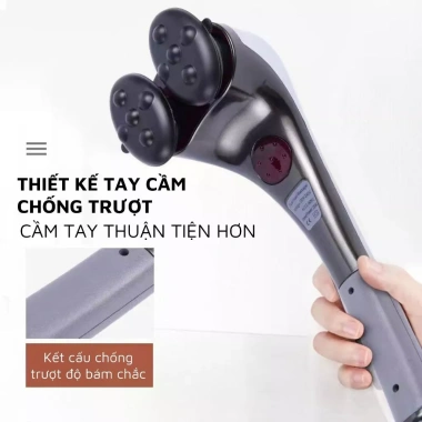 Búa Đấm Lưng Cầm Tay Đa Năng Nhiệt & Hồng Ngoại - Máy Massage Toàn Thân Giảm 22% 2