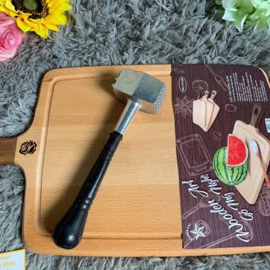 Búa Đập Thịt 2 Đầu Cán Đen Mini Dày Dặn - Búa Dằm Đập Đá, Sáng Bóng Mta-Mart2, Giá 66.000₫ 4