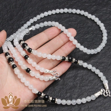 Bùa dây treo đôi hai vòng cổ xích mạ não pha lê trắng hồng chalcedony đa năng - Giá 378k 9 Bùa dây treo đôi hai vòng cổ xích mạ não pha lê trắng hồng chalcedony đa năng - Giá 378k 9