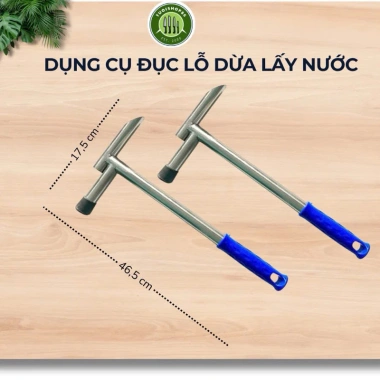 Búa đục dừa inox 304 dày 2 ly chống gỉ - Đục nhanh, lấy nước, giảm còn 95.000₫ 2