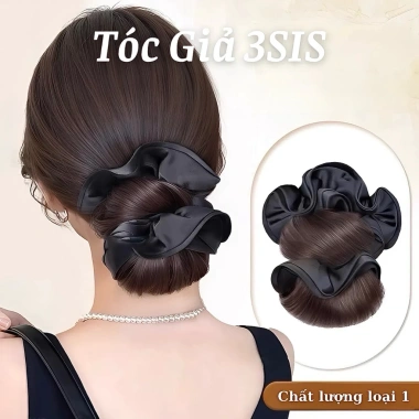 Búi Tóc Giả Dày Tóc Kẹp Tiện Lợi, Trang Trí Chun Vải Phong Cách Hàn Quốc 78k