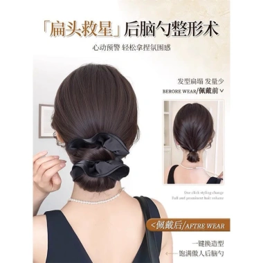 Búi Tóc Giả Dày Tóc Kẹp Tiện Lợi, Trang Trí Chun Vải Phong Cách Hàn Quốc 78k 3 Búi Tóc Giả Dày Tóc Kẹp Tiện Lợi, Trang Trí Chun Vải Phong Cách Hàn Quốc 78k 3