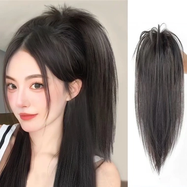 Búi Tóc Giả Kẹp Đuôi Ngựa Thẳng Y2K - Búi Cao Hàn Quốc, Giá 85.000đ tại QiQiShop 3 Búi Tóc Giả Kẹp Đuôi Ngựa Thẳng Y2K - Búi Cao Hàn Quốc, Giá 85.000đ tại QiQiShop 3