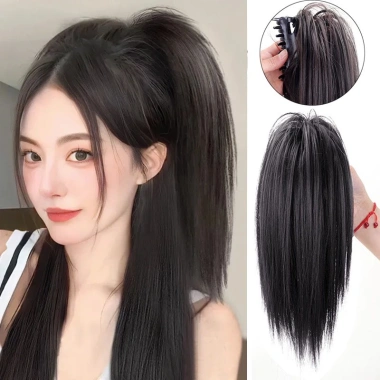 Búi Tóc Giả Kẹp Đuôi Ngựa Thẳng Y2K - Búi Cao Hàn Quốc, Giá 85.000đ tại QiQiShop 4 Búi Tóc Giả Kẹp Đuôi Ngựa Thẳng Y2K - Búi Cao Hàn Quốc, Giá 85.000đ tại QiQiShop 4