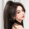 Búi Tóc Giả Kẹp Đuôi Ngựa Thẳng Y2K - Búi Cao Hàn Quốc, Giá 85.000đ tại QiQiShop 6