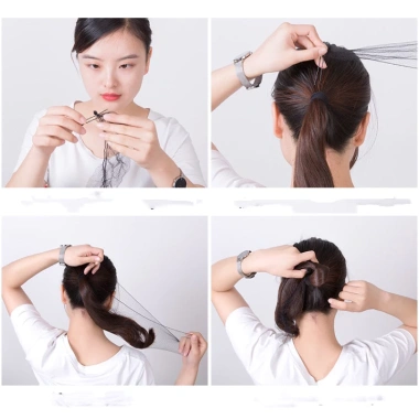 Búi Tóc Tơ Cao Cấp Tiếp Viên Hàng Không - Lưới Đa Dạng Mắt To và Nhỏ Giá 25.000 7 Búi Tóc Tơ Cao Cấp Tiếp Viên Hàng Không - Lưới Đa Dạng Mắt To và Nhỏ Giá 25.000 7