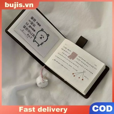 Bujis Brown Pocket Book phong cách Nhật Bản - Sổ tay di động Ins Niche, đơn giản, chỉ 63.720₫