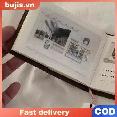 Bujis Brown Pocket Book phong cách Nhật Bản - Sổ tay di động Ins Niche, đơn giản, chỉ 63.720₫