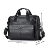 Bullcaptain Túi Da Nam Cặp Laptop 14 Messenger - Đựng A4, Kinh Doanh, Giá Giảm 7