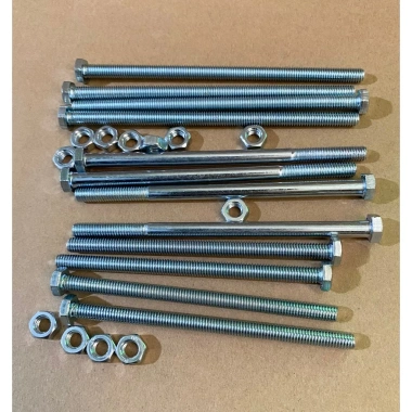 Bulon tán 6ly M6 bù lon combo 4 con biến áp, phi 6mm dài 10-12cm - Giá 14.000 VND 2