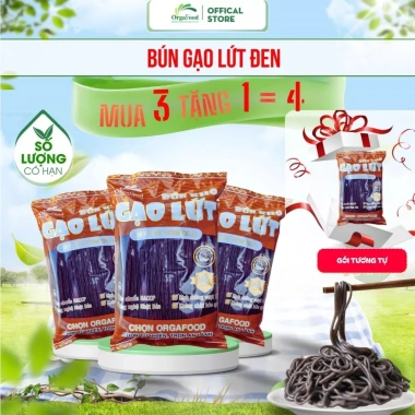 Bún gạo lứt đen hữu cơ Orgafood 500g: eatclean, giảm cân, tiểu đường, giá 54.000₫ 8