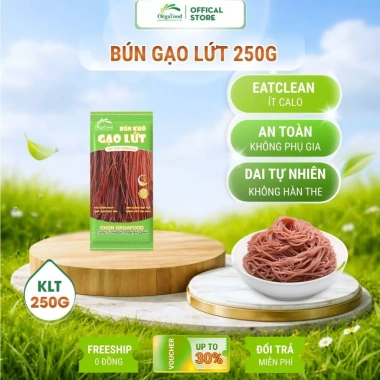 Bún gạo lứt đỏ Orgafood 250g – Ăn kiêng, eatclean, giảm cân, giá 25.900₫