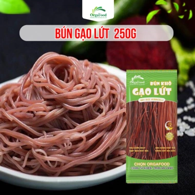 Bún gạo lứt đỏ Orgafood 250g – Ăn kiêng, eatclean, giảm cân, giá 25.900₫