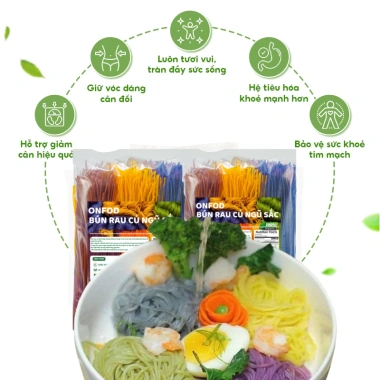 Bún gạo lứt rau củ ngũ sắc healthy - 39.000đ ăn sạch cho tiểu đường gym yoga mẹ bầu 2
