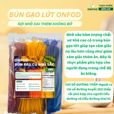 Bún gạo lứt rau củ ngũ sắc healthy - 39.000đ ăn sạch cho tiểu đường gym yoga mẹ bầu 6