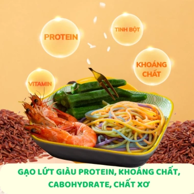 Bún gạo lứt rau củ ngũ sắc healthy - 39.000đ ăn sạch cho tiểu đường gym yoga mẹ bầu 7
