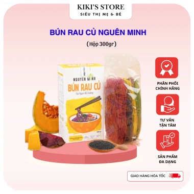 Bún rau củ Nguyên Minh cho bé ăn dặm 5 vị - Hộp 300gr, giảm giá 50k chỉ 50.000 VND