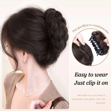Bun tóc giả HAPPYLEAF nâu lông tơ & đen tổng hợp, thời trang, dễ vuốt - 43.524₫ 7 Bun tóc giả HAPPYLEAF nâu lông tơ & đen tổng hợp, thời trang, dễ vuốt - 43.524₫ 7