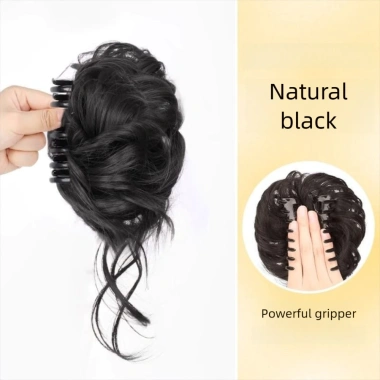 Bun tóc giả xoăn tổng hợp tự nhiên màu nâu đen - Giá 49.464₫, dành cho phụ nữ 11 Bun tóc giả xoăn tổng hợp tự nhiên màu nâu đen - Giá 49.464₫, dành cho phụ nữ 11
