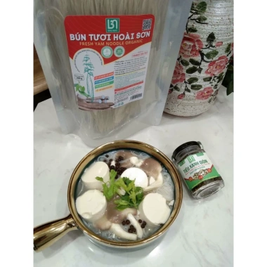 Bún Tươi Hoài Sơn Hữu Cơ Bầu Mây 200g – Bổ Dưỡng, Dễ Tiêu Hóa, Dành Cho Người Ăn Chay & Kiêng