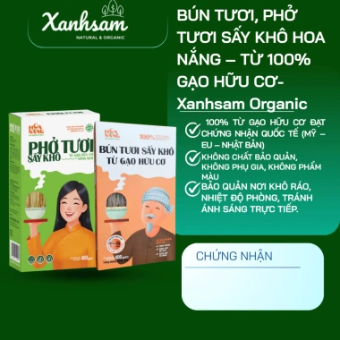 Bún và Phở Sấy Khô Hoa Nắng 100% Gạo Hữu Cơ - Giá chỉ 86.250 VND, giảm mạnh Bún và Phở Sấy Khô Hoa Nắng 100% Gạo Hữu Cơ - Giá chỉ 86.250 VND, giảm mạnh