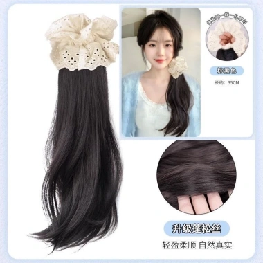 Buộc tóc giả đuôi ngựa thẳng hơi sóng nhẹ siêu tự nhiên NAMI 63 - Giá giảm còn 74.584đ