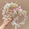 Bướm Cổ Tích Tóc Vòng Hoa Bohemia - Đồ Trang Trí Tóc Mũ Hoa Cưới, Ruy Băng Lụa Hạt, Giá 158.760 VND 5