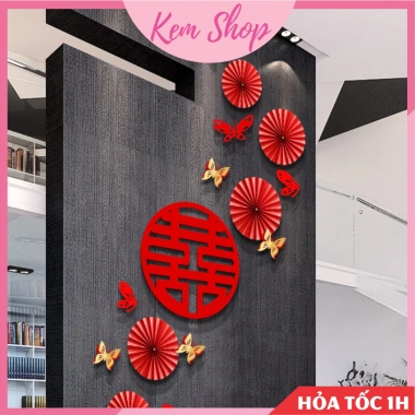 Bướm kim tuyến trang trí lễ tết, đám cưới, giỏ quà – KEMSHOP K350 giá 16.900₫ 6