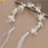 Bướm Ngọc Trai Vòng Hoa Công Chúa Ruy Băng Phụ Kiện Tóc Du Lịch Chụp Ảnh 5