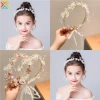 Bướm Ngọc Trai Vòng Hoa Công Chúa Ruy Băng Phụ Kiện Tóc Du Lịch Chụp Ảnh 9