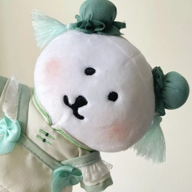 Búp Bê Cotton 10cm Phong Cách Trung Hoa - Quần Áo Bé Đầu Bóng Sao Biển Dễ Thương